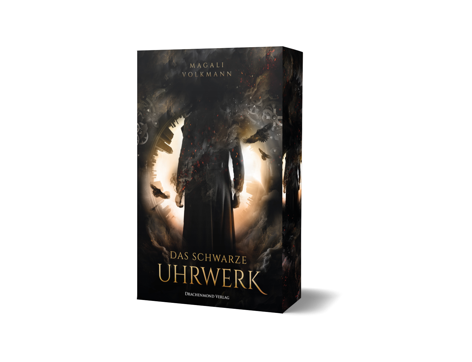 Das schwarze Uhrwerk Mockup